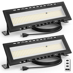 Ollcuz 120W LED shop light with remote control for easy on/off