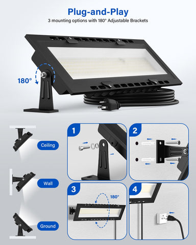 Ollcuz two-pack lights ideal for warehouses and workshops