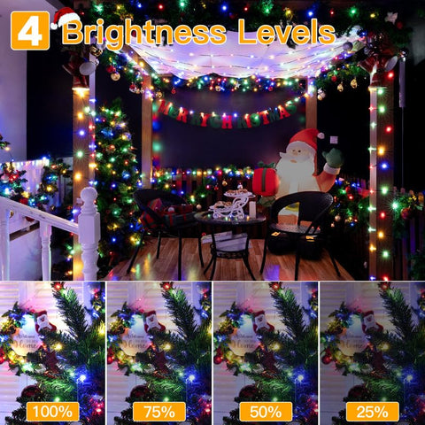 Ollny multicolor LEDs create festive holiday scenes.