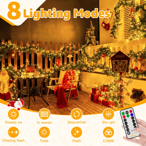 Ollny cluster lights warm white glow for cozy indoor or outdoor scenes