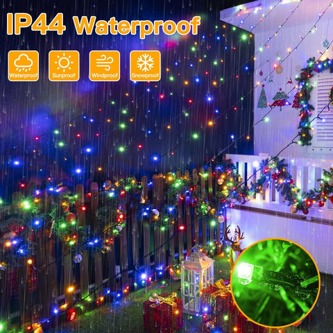 Ollny IP44-rated lights withstand rain and snow for year-round outdoor decorating.