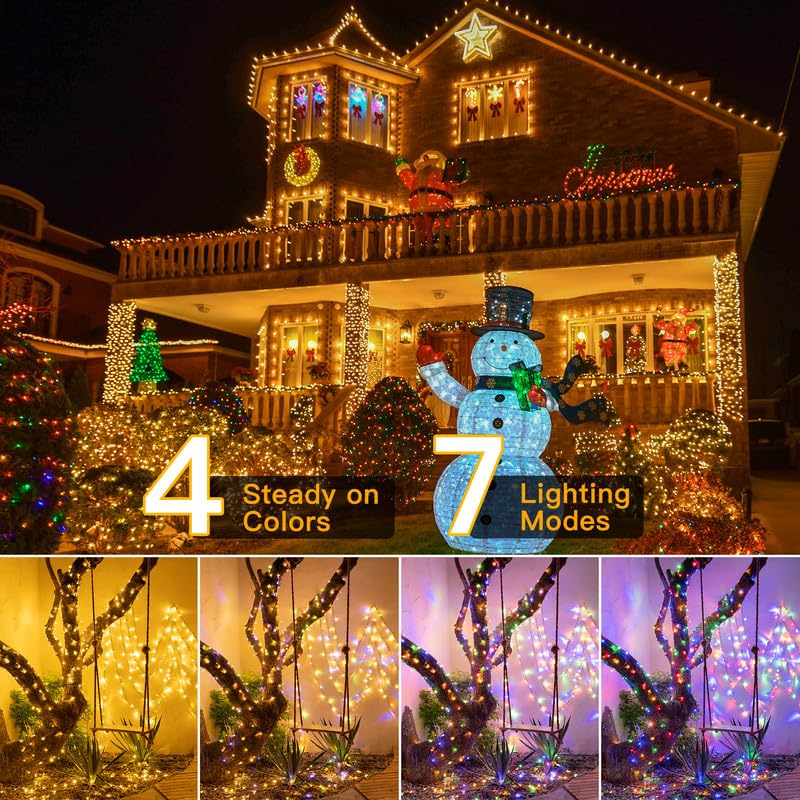 Ollny remote control lets you switch 11 lighting modes for easy ambiance.