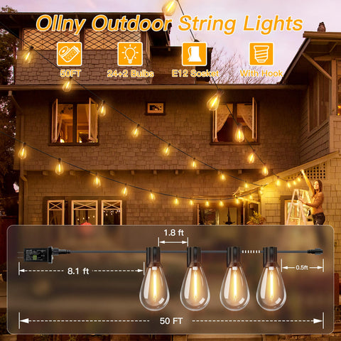 Ollny S11 includes 24 bulbs plus 2 spare bulbs.