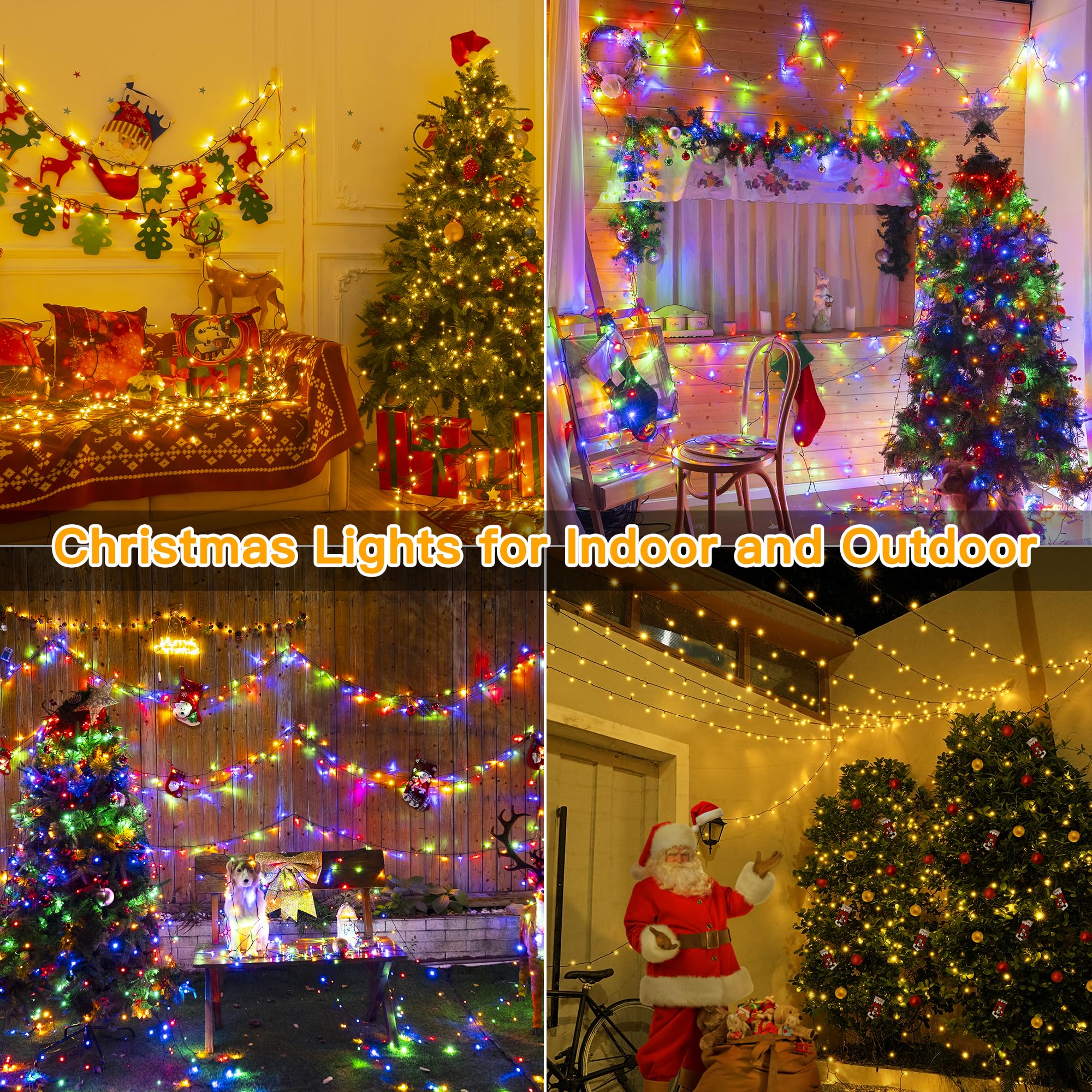 Ollny wedding and Xmas decor lights illuminate festive settings.
