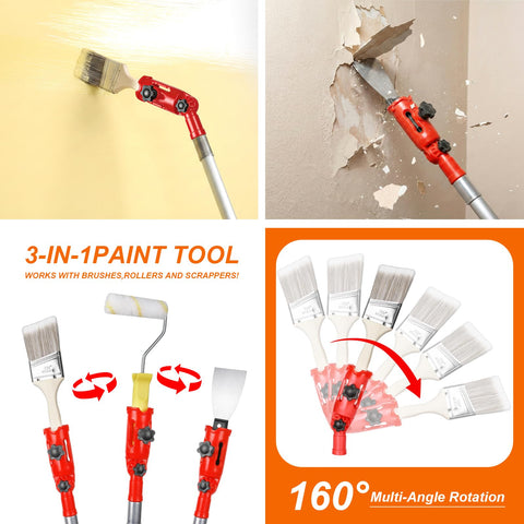 Olerqzer 9-inch tray and liners for easy paint changes and cleanup.