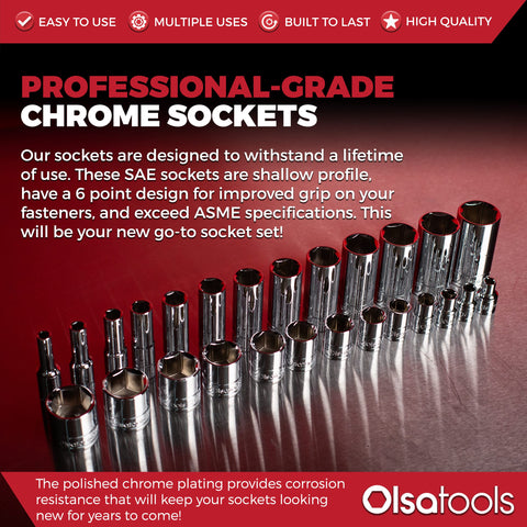Socket set in use during automotive repair in a busy workshop