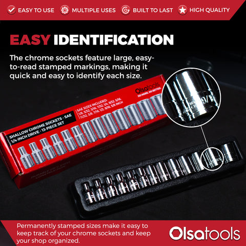Olsa Tools chrome plated finish close-up highlighting corrosion resistance