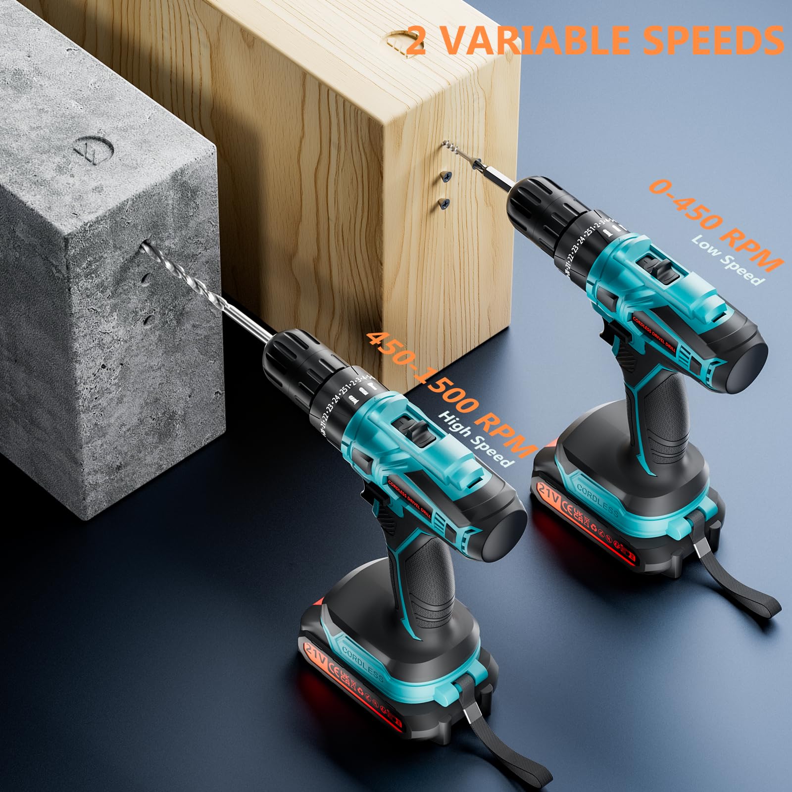 Olubfdh cordless drill charger for fast battery recharge