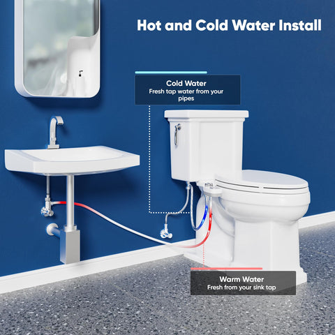 OLUFIA bidet temperature control knob for adjustable warmth.