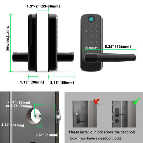OLUMAT easy installation without drilling saves you time.