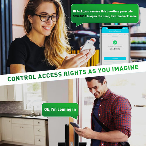 OLUMAT one-time passcodes simplify guest access.