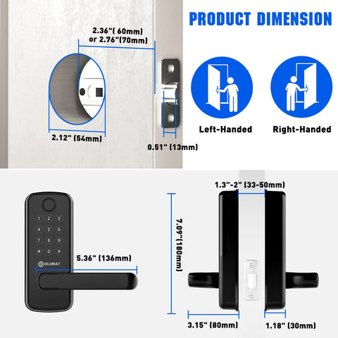 OLUMAT installation in minutes with no wiring or drilling