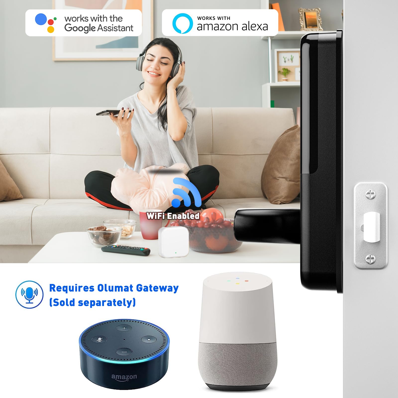 OLUMAT wifi gateway remote access for effortless locking and code management