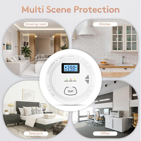 OLUNCLE test button enables quick verification of device function.