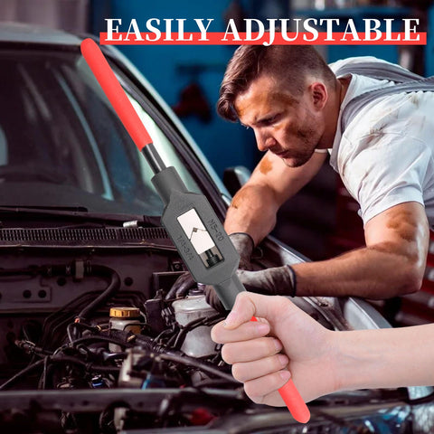Olutacot two-handed operation enables controlled threading with the wrench.