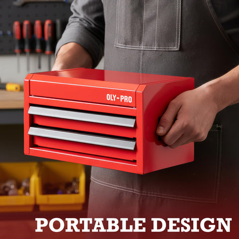 OLY-PRO mini toolbox compact-side-handles for comfortable carrying