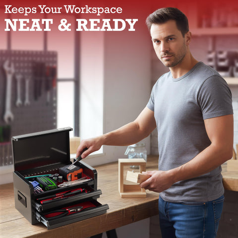 OLY-PRO Mini Toolbox top storage for small parts and crafts.