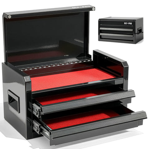 OLY-PRO Mini Toolbox with two drawers for organized tool storage.