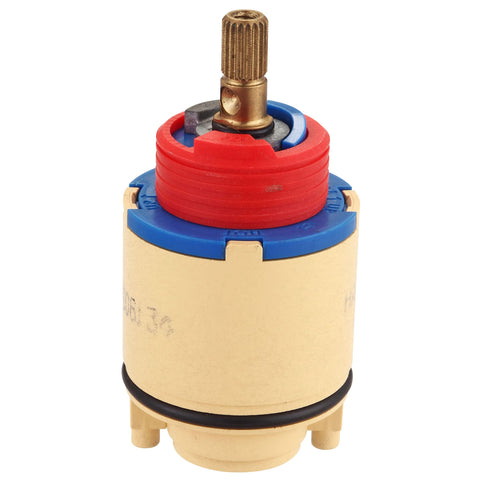 Olympia pressure balance spool maintains stable shower temperature