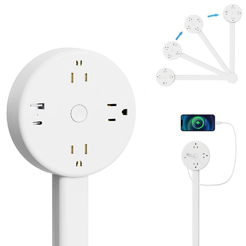 OMCCXO electrical outlet extender stick extended length showing reach for hard-to-access outlets