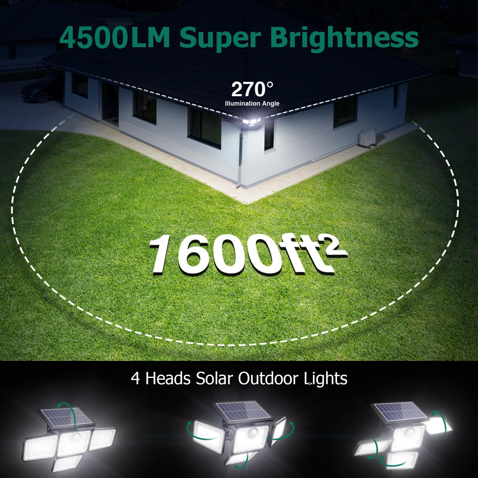 omibee 6500K daylight output creates bright outdoor ambience