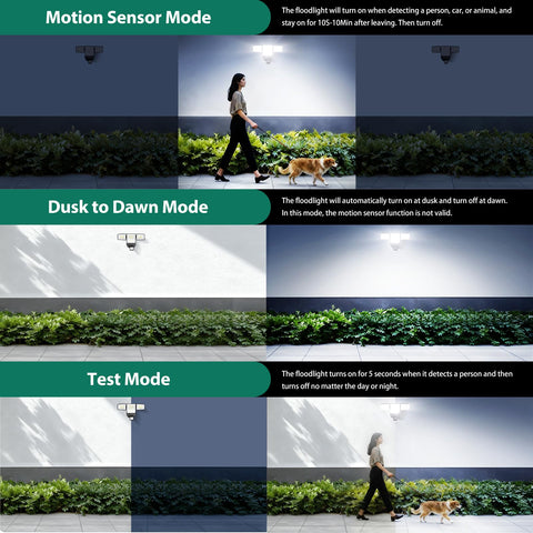 Omibee 6500K daylight color improves visibility for safer outdoor use.