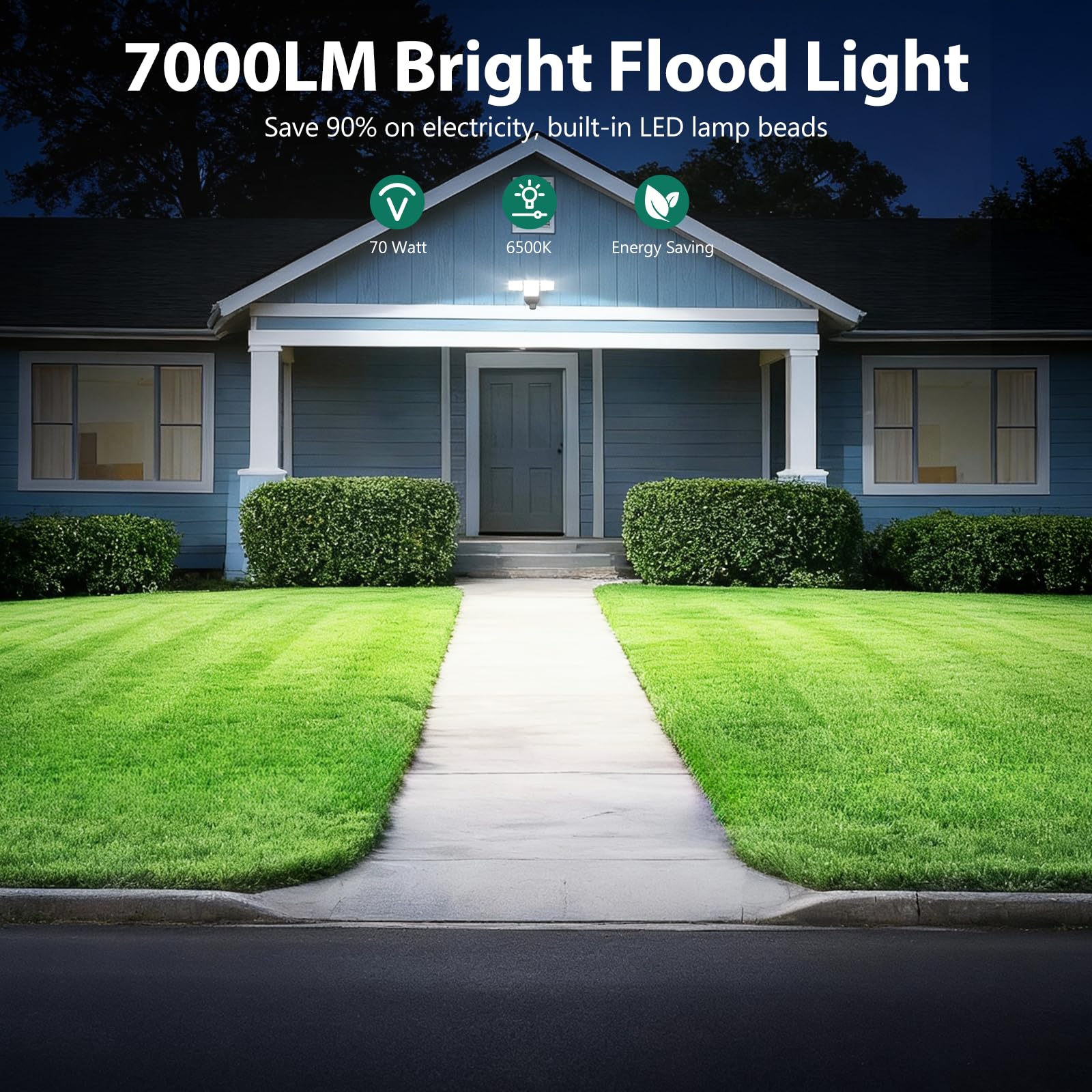 Omibee security light with IP65 rating resists rain and dust.