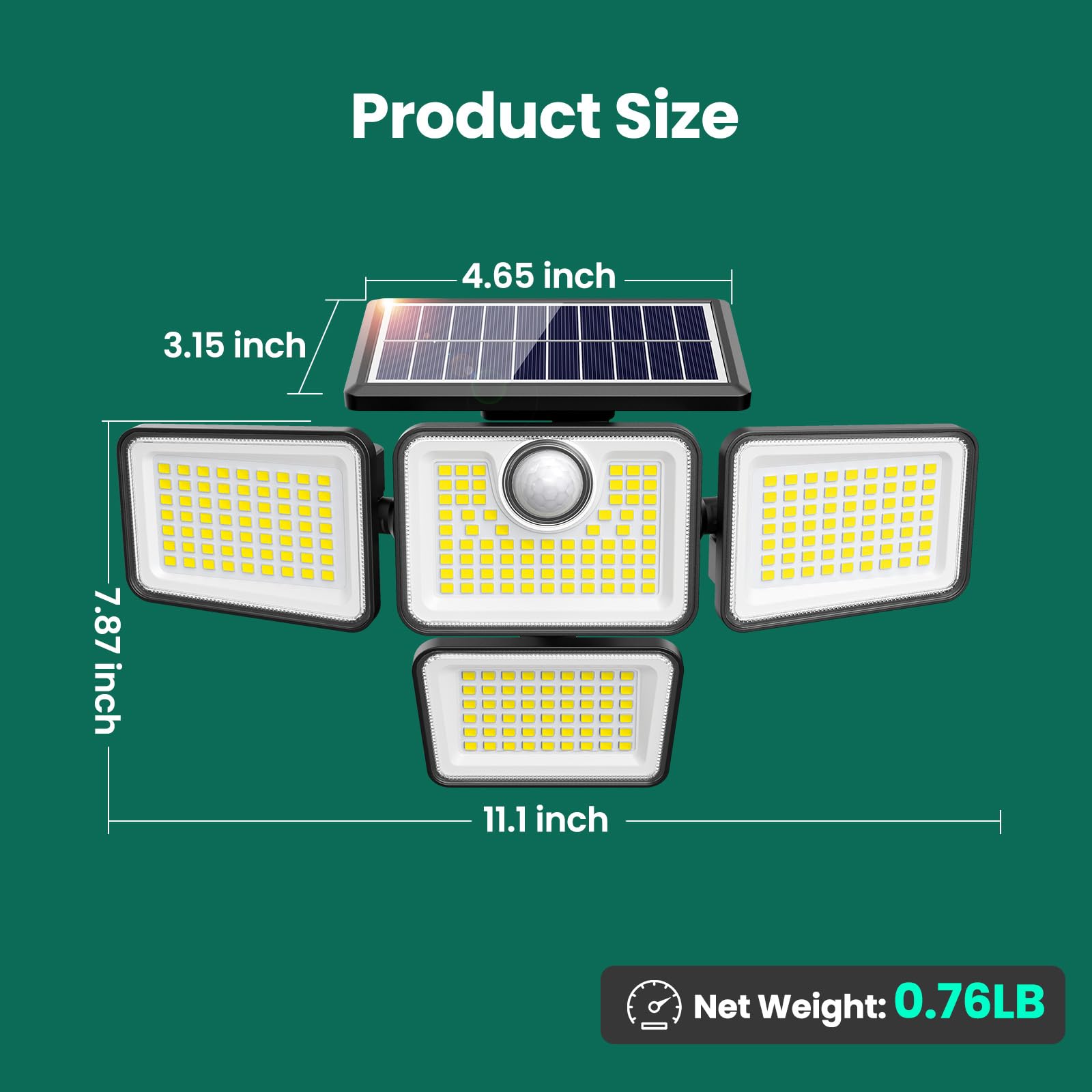 omibee PIR motion sensor lights detect activity up to 26 feet for security