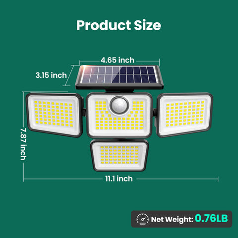 omibee PIR motion sensor lights detect activity up to 26 feet for security
