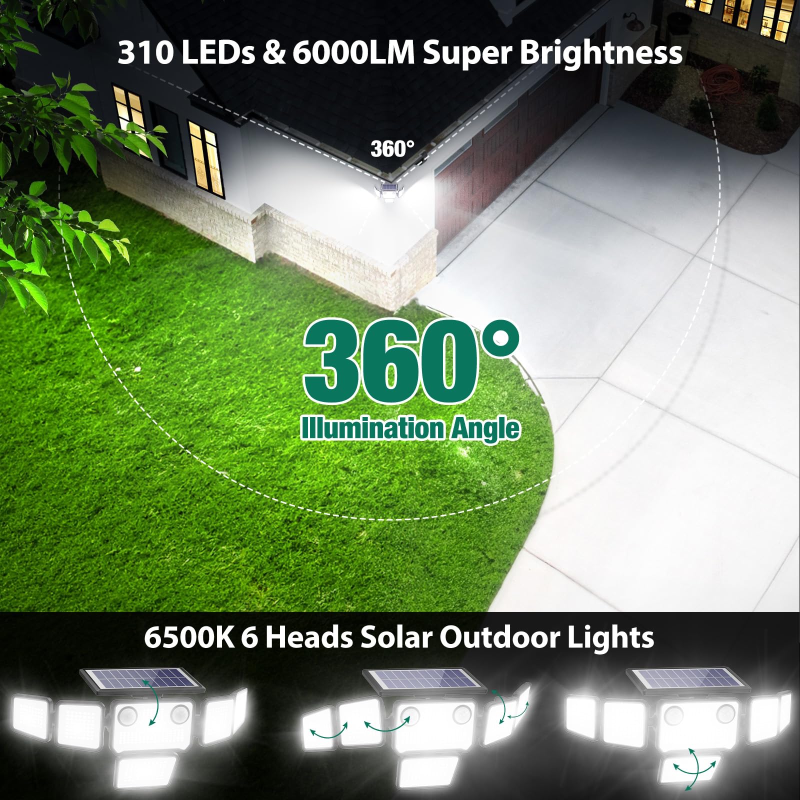 Omibee solar lights remote control allows quick mode adjustments.