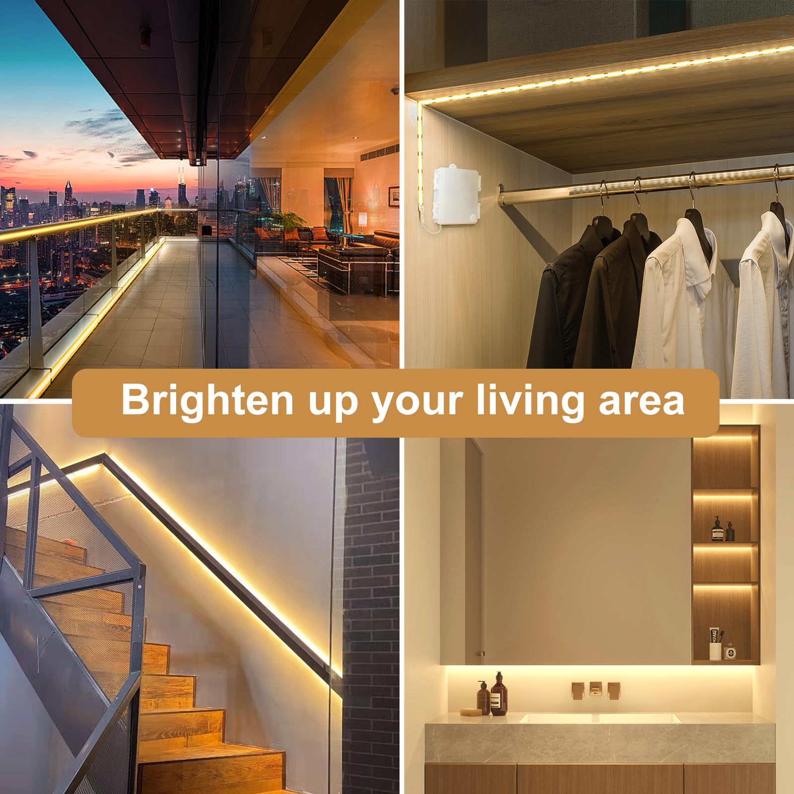 OMIKA COB LED strip with strong adhesive for easy install