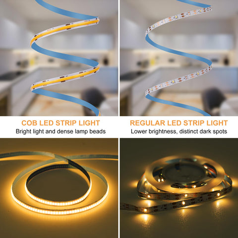 OMIKA COB LED strip USB-powered option for quick setup