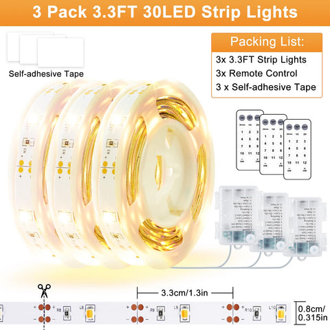 OMIKA tunable white LED strip used as kitchen backlight
