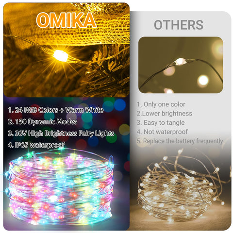 OMIKA tree-wrapping lights brighten garden celebrations outdoors