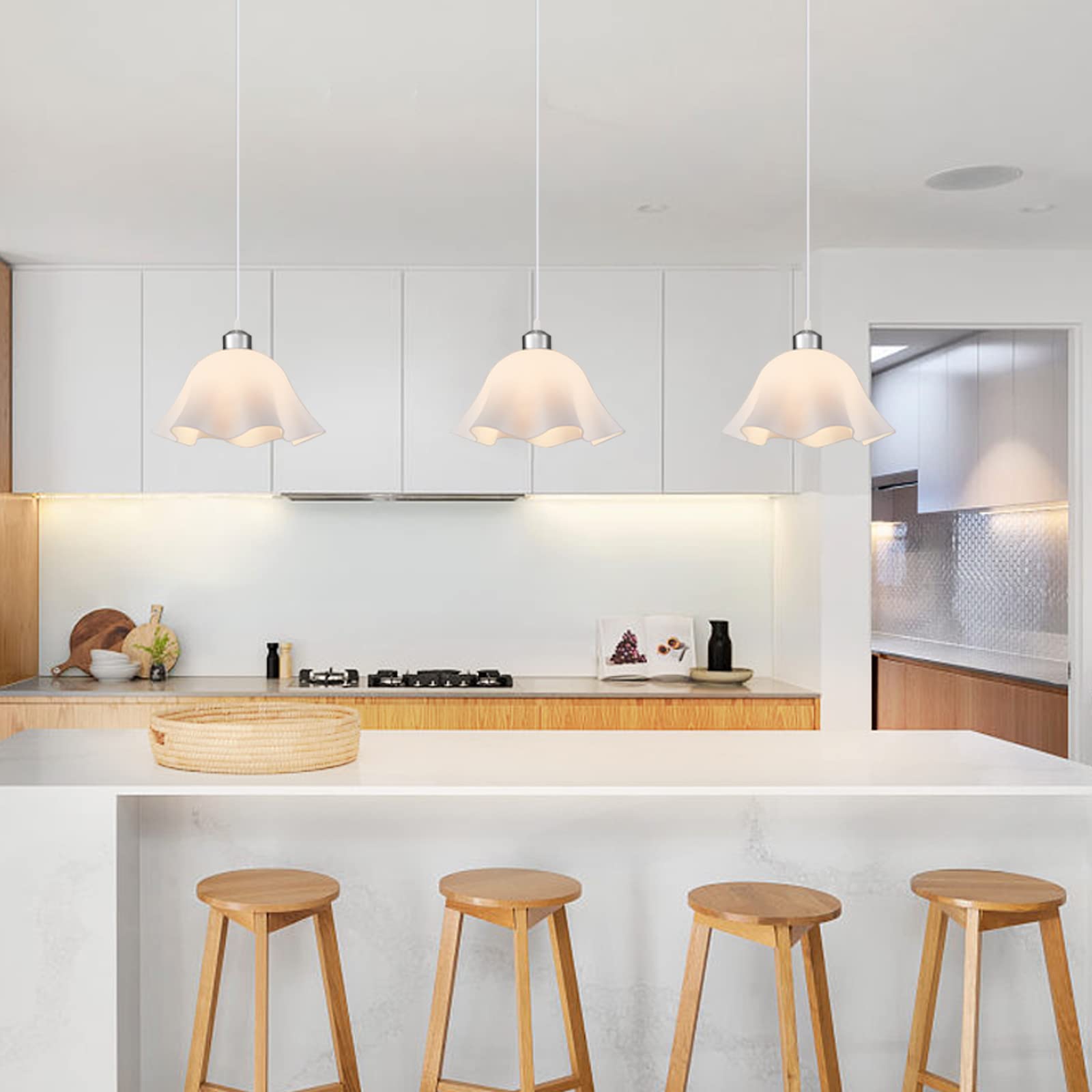 OmiSun plug-in pendant light easy installation with hooks and plug.