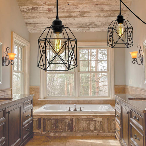 OmiSun vintage E26 pendant compatible with various bulbs