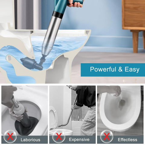 Omont pressure setting indicator visualizes target bar levels for accurate unclogging.