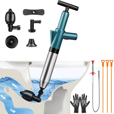 Omont toilet plunger exterior demonstrates sturdy stainless steel for quick bathroom clog relief.