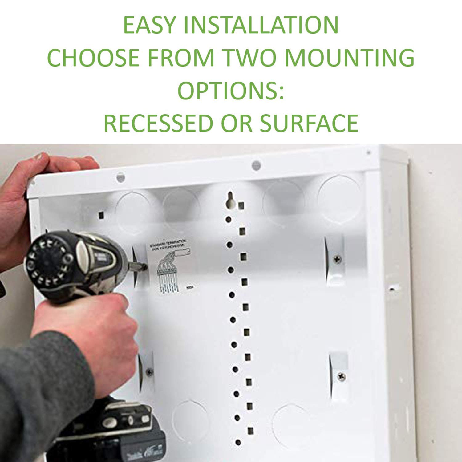 On-Q 20 gauge CRS material enclosure provides durable protection