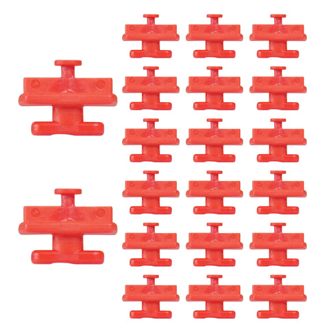 On-Q AC1051-KH-20 keyhole post clips red for secure in-enclosure mounting