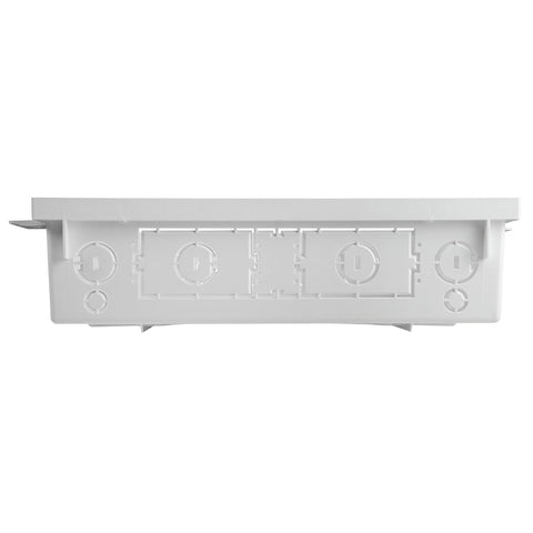 On-Q Legrand recessed design blends with walls.