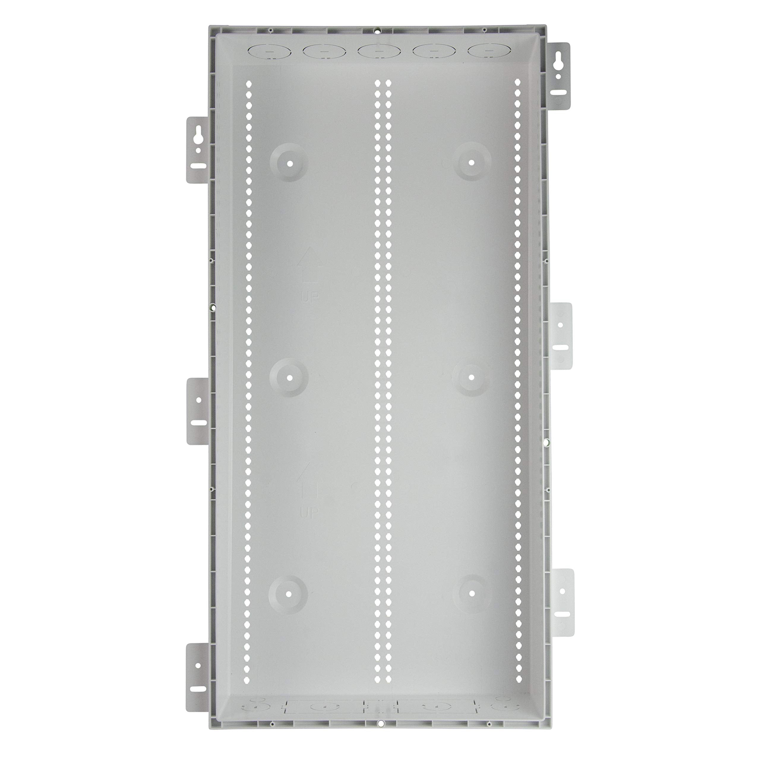 On-Q Legrand universal mounting grid for wide compatibility.