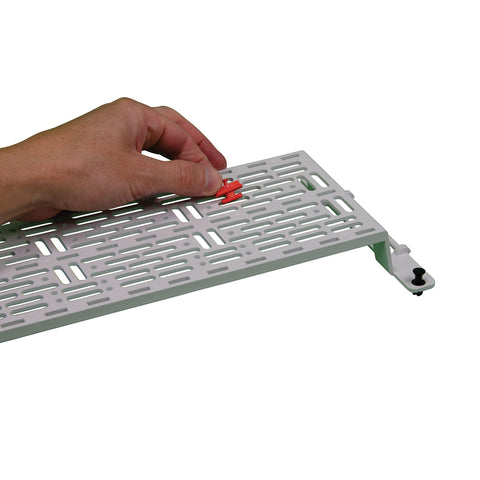 Vertical mounting clip inside enclosure preserves wiring and space