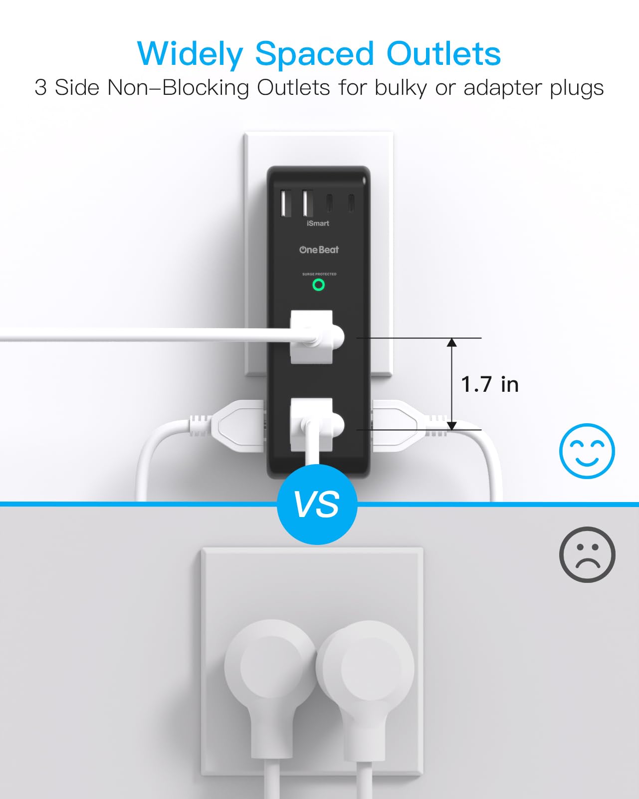 One Beat 1800J surge protector offers reliable spike protection