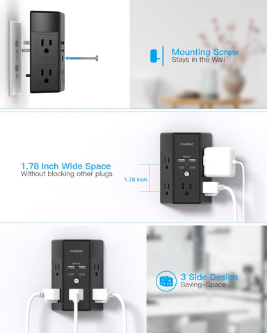 One Beat wall-mount design keeps desks tidy and cables organized.