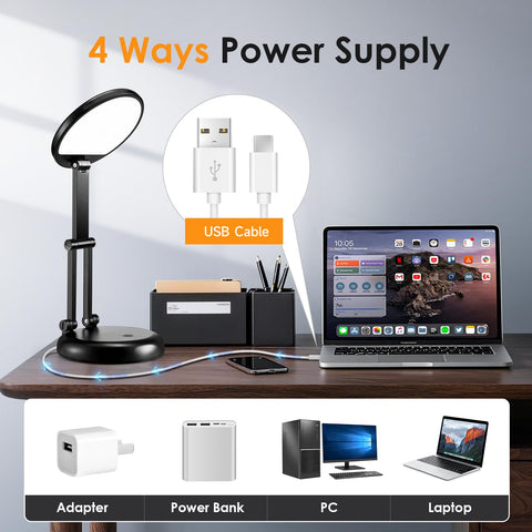 One Fire 10-brightness lamp provides customizable illumination for study and reading.