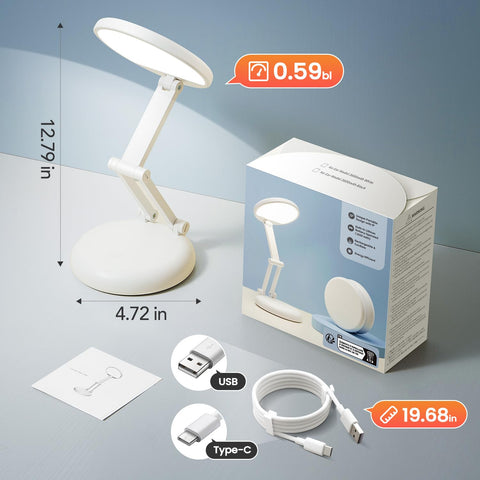 One Fire cordless desk lamp rechargeable lamp for quick charging and reuse.