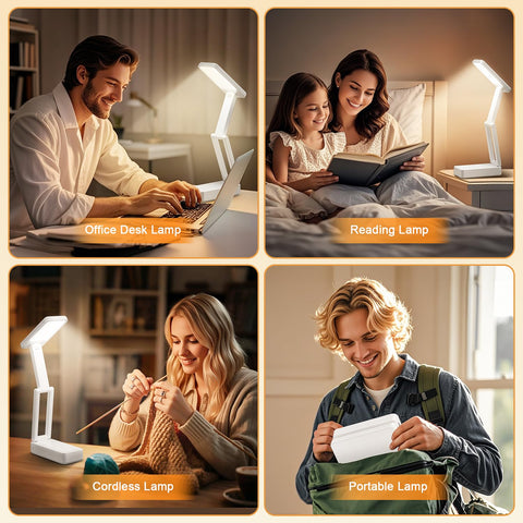 One Fire foldable battery lamp stored in a compact cuboid form