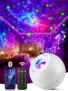 One Fire Galaxy Projector displaying 360° sky glow with 15 colors for relaxing ambience