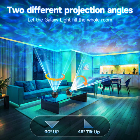 One Fire Galaxy Projector offers 15 white noise tracks to aid relaxation